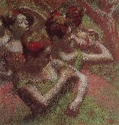 Edgar Degas Dancer triming dress Spain oil painting artist